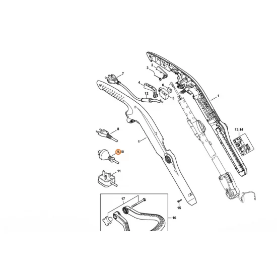 STIHL  Przewód przyłączeniowy AUS,NZ 6010 440 2014